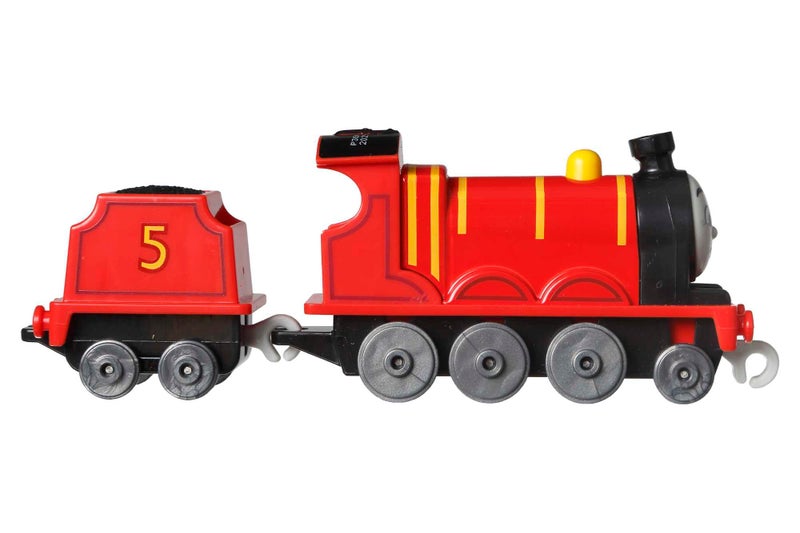 Thomas & Friends Fisher-Price die-cast Push-Along James Toy Train Engine for Preschool Kids Ages 3+ - Image 5