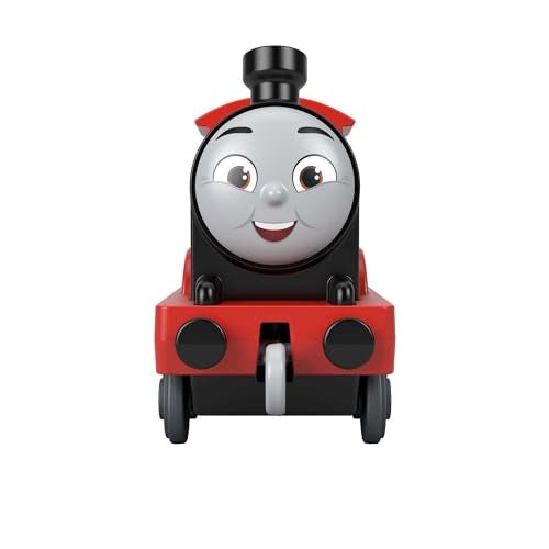 Thomas & Friends Fisher-Price die-cast Push-Along James Toy Train Engine for Preschool Kids Ages 3+ - Image 2