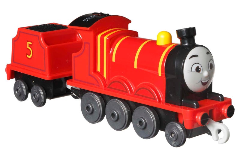 Thomas & Friends Fisher-Price die-cast Push-Along James Toy Train Engine for Preschool Kids Ages 3+ - Image 4