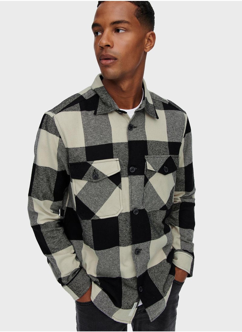 Only & Sons - Checked Regular Fit Shirt - Image 1