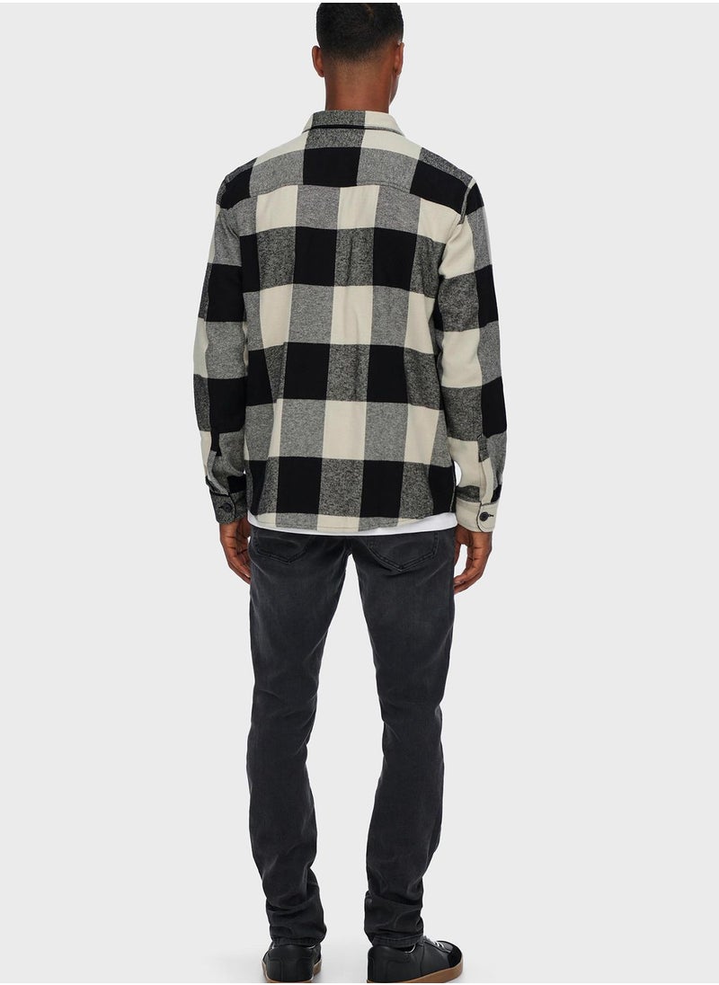 Only & Sons - Checked Regular Fit Shirt - Image 1