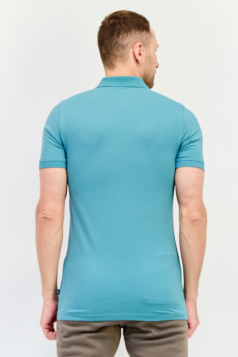 PUMA قمصان بولو قصيرة الأكمام للرجال، مناسبة للرياضة، خارجية، باللون الأخضر الحكيم - Image 4