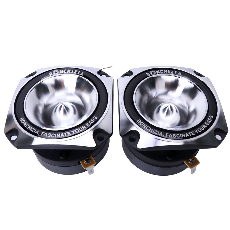 BONCHIZIA Super tweeters, Bullet Tweeters for Car Audio, 1 inch Tweeters, Speakers Car Audio, High Compression Titanium Super Bullet Tweeter with Crossover Capacitor (Pair) Loudspeakers - Image 2