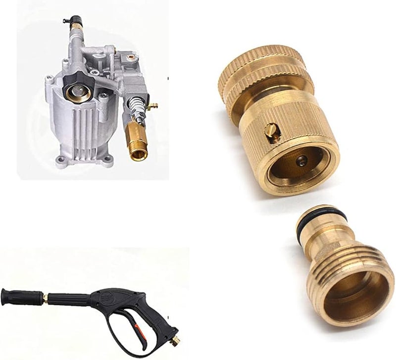 Brass Quick Connector 3 4 Inch Thread Garden Hose Adapter Leak Proof Fitting - Image 3