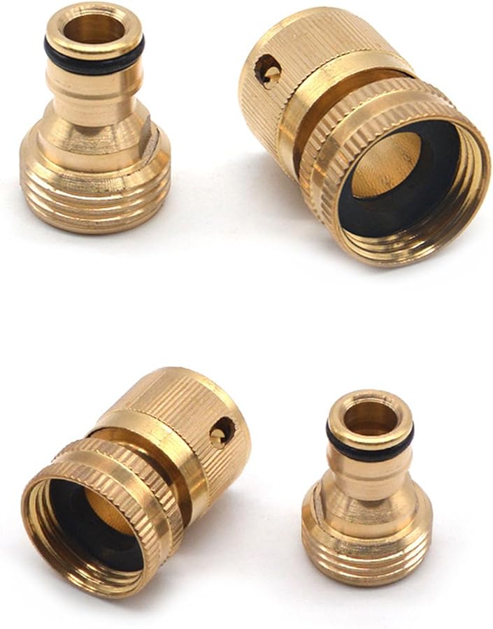Brass Quick Connector 3 4 Inch Thread Garden Hose Adapter Leak Proof Fitting - Image 4
