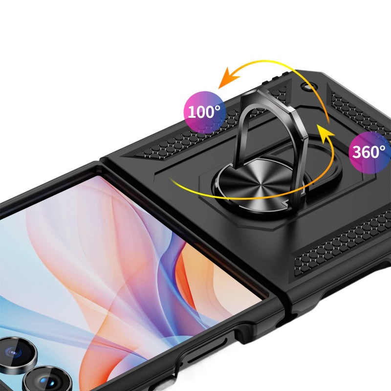 Silicone Protective for Samsung Galaxy Z Flip 7 with Kickstand and Full Coverage in Apricot for Work and School - Image 4