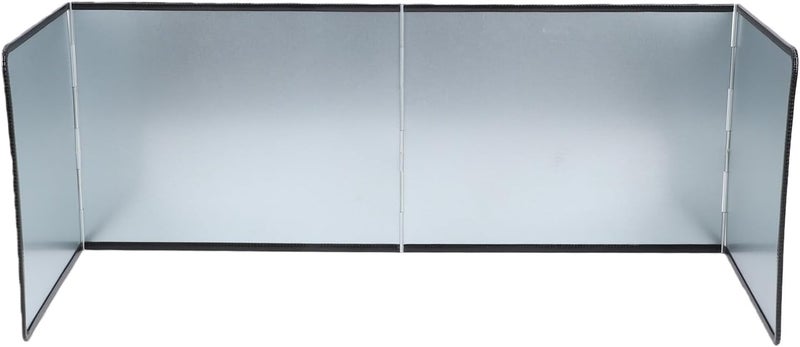 SUNGOOYUE Stove Splatter Guard, Foldable Stainless Steel Grease Splatter Screen with Heat Insulation for Kitchen Cooking, Zinc Iron Rustproof Backsplash Protector - Image 1