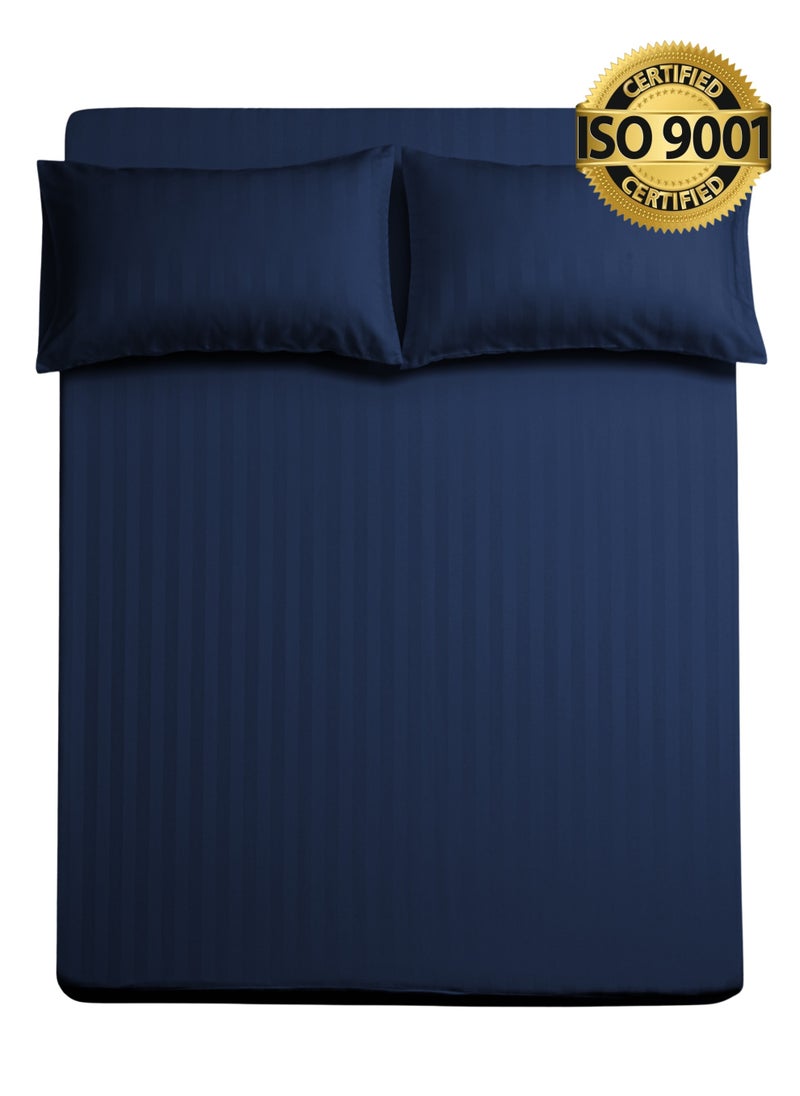 King Microfiber Sheet Set, King Size 3 Pieces, Hotel Stripes design - pzsku/Z21DA1CAF786577669EEBZ/45/_/1739811779/d96ced7f-b729-4c64-b9f0-a79354a50c04