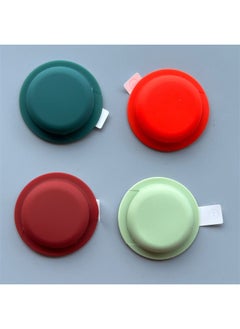 Applicable To For Apple Airtags Protective Case Airtgas Silicone Four-in-one Positioning Tracker Protective Soft Case-Color:Red + Grass Green + Brown Red + Dark Green-Applicable Model:For Apple Airtags