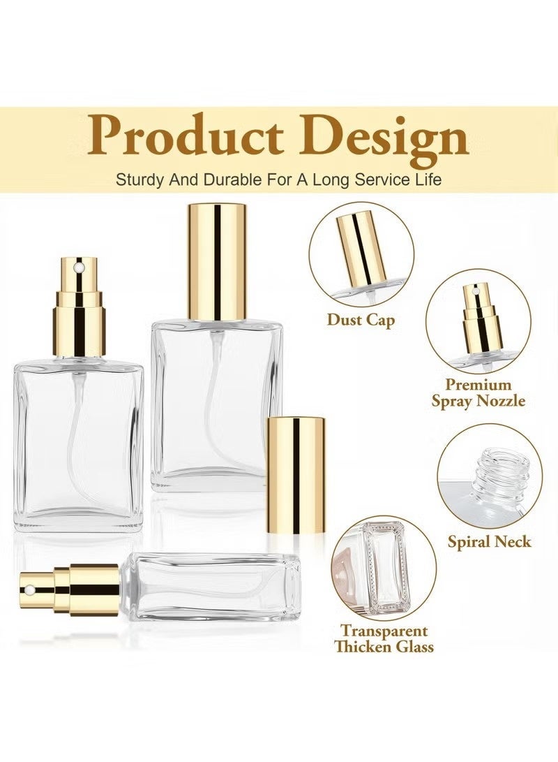 Refillable Perfume Bottle,Glass Perfume Spray Bottle 100 ml 3.3oz Large Empty Travel Perfume Atomizer Refillable,Replacement Perfume Bottles for Women Men - Image 3