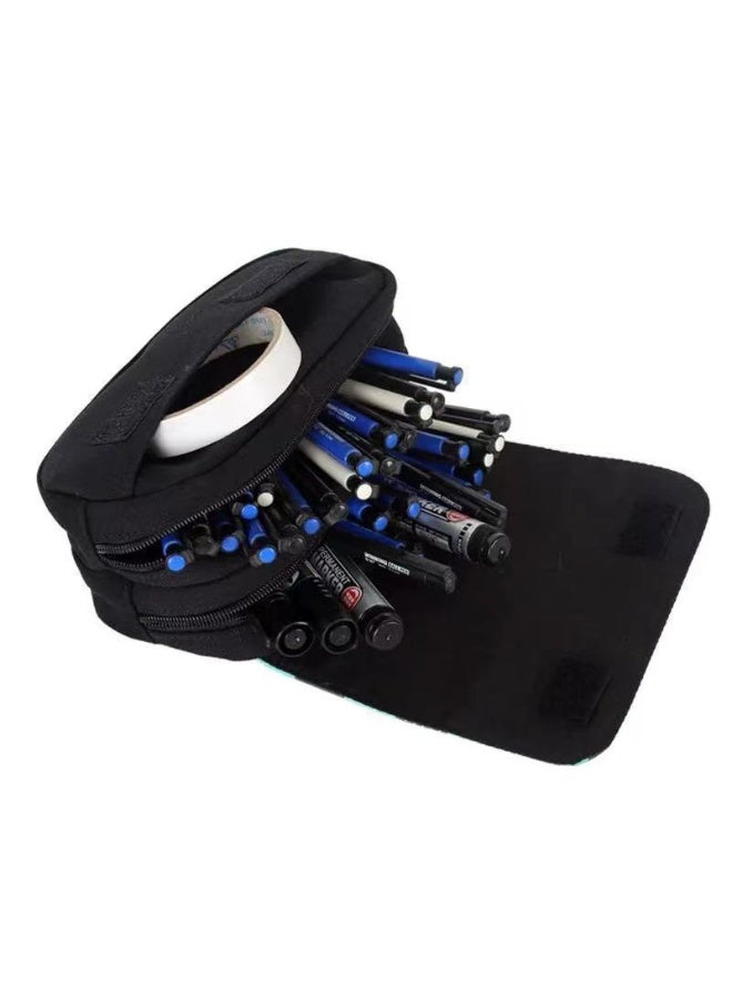 إسكدنيا حقيبة أقلام مزدوجة الطبقات للطلاب برسوم كاريكاتورية - الجمع المثالي بين المرح والعملية! - Image 3