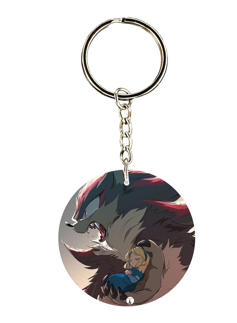 RKN Keychain Of The Video Game Sonic ( 2 Sides)