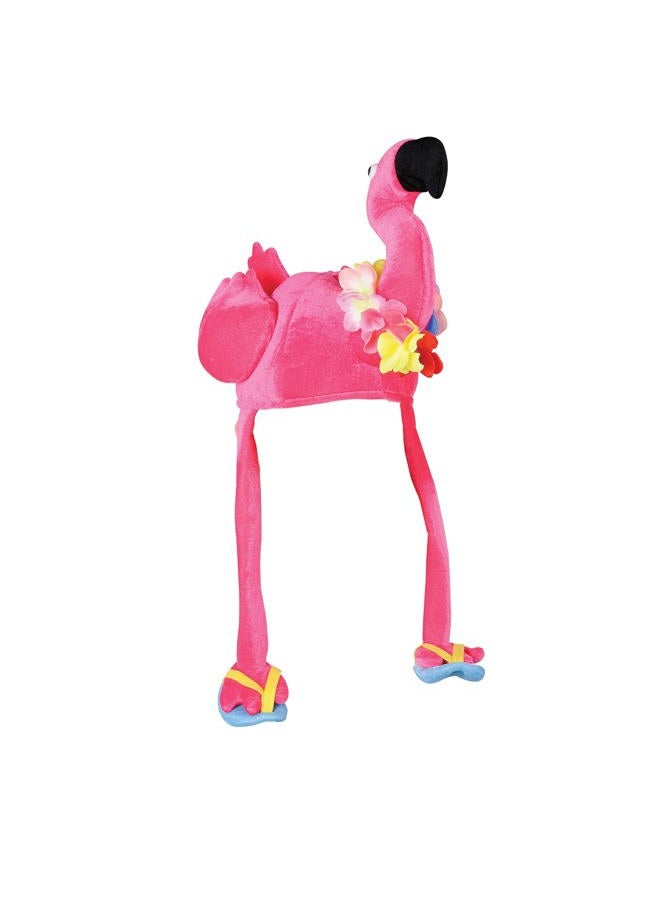 Beistle Plush Flamingo Hat Party Accessory (1 count) (1/Pkg)  - Image 1