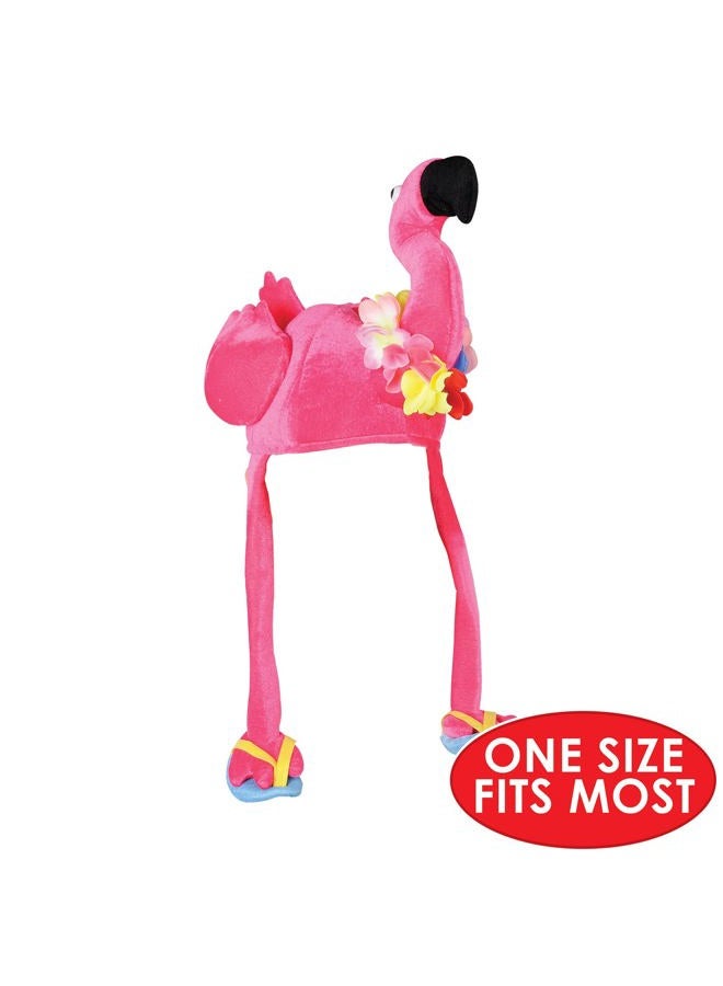 Beistle Plush Flamingo Hat Party Accessory (1 count) (1/Pkg)  - Image 3
