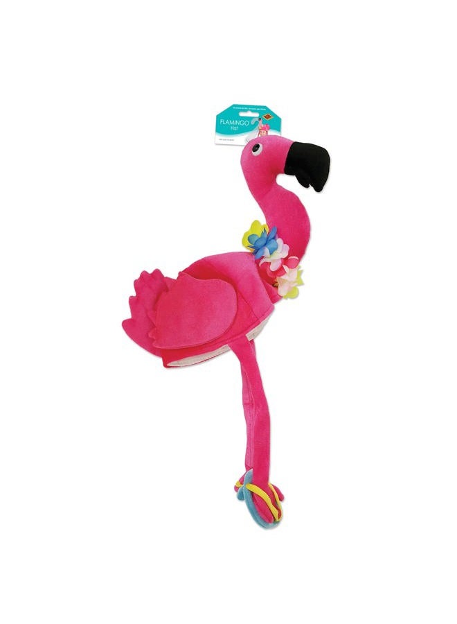 Beistle Plush Flamingo Hat Party Accessory (1 count) (1/Pkg)  - Image 4