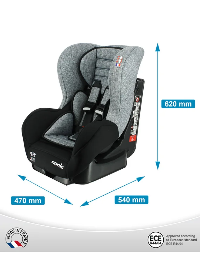 Nania Cosmo Silver Tech Baby Car Seat, Group 0,1 (0-18Kg), Suitable From Birth