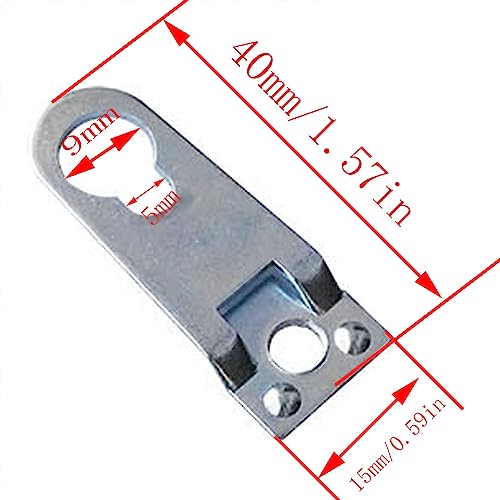 CHENJIN Frame Back Panel Hook CHENJIN 30 Sets Metal Frame D-Ring Picture Hangers with Screws and Screwdrivers for Open-Type Frame Channels Will Not Damage Photo Frames, Picture Frame Hanging Brackets - Image 2