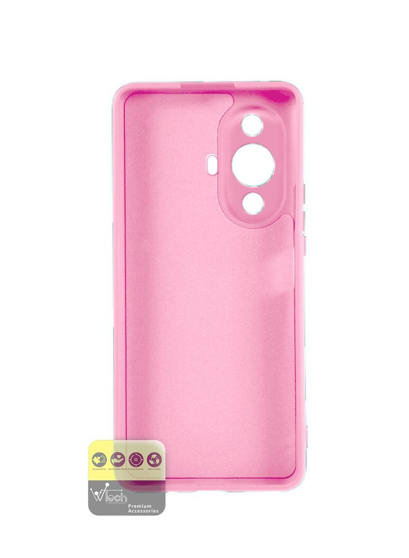 دبليو تيك جراب هاتف TPU رفيع للغاية من السيليكون السائل لهاتف Huawei Nova 11 Pro 4G 2023 وردي - Image 3