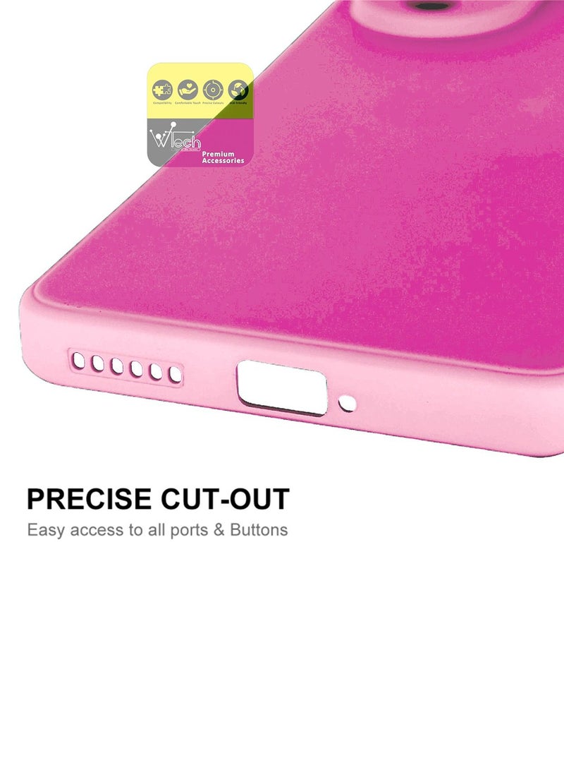 دبليو تيك جراب هاتف TPU رفيع للغاية من السيليكون السائل لهاتف Huawei Nova 11 Pro 4G 2023 وردي - Image 2
