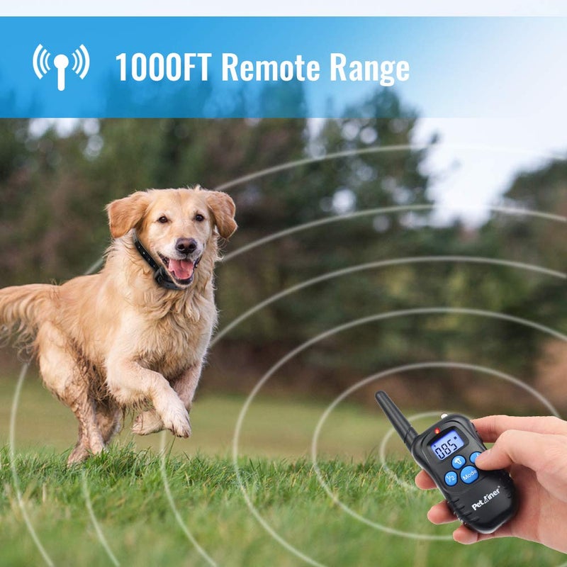 Petrainer Training Collar for Dogs - Waterproof Rechargeable Dog Training E-Collar with 3 Safe Correction Remote Training Modes, Static, Vibration, Beep for Dogs Small, Medium, Large - Image 2