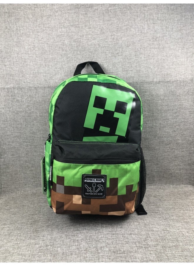Generic - Minecraft Backpack - Durable Student Kids Rucksack - Image 1