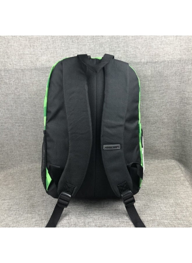 Generic - Minecraft Backpack - Durable Student Kids Rucksack - Image 1