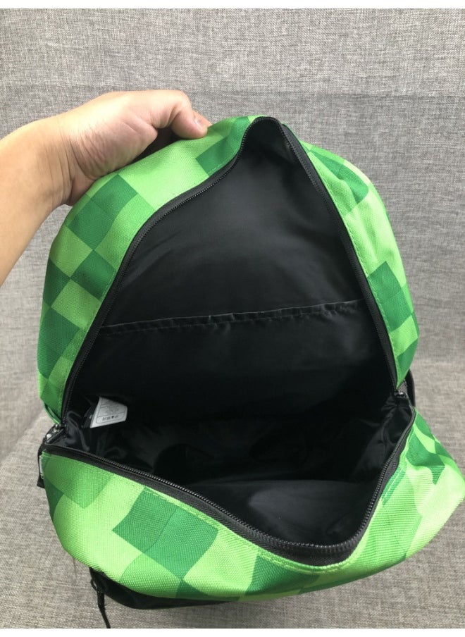 Generic - Minecraft Backpack - Durable Student Kids Rucksack - Image 1