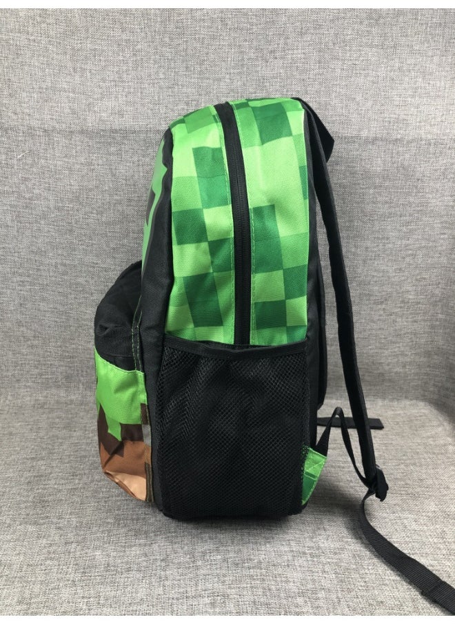 Generic - Minecraft Backpack - Durable Student Kids Rucksack - Image 1