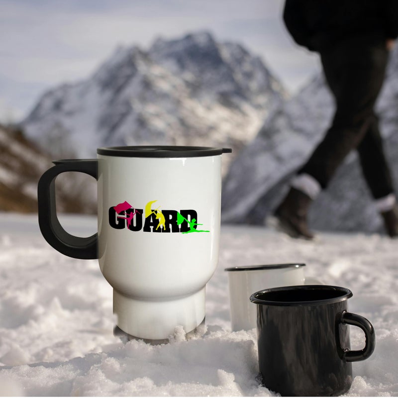 3Dروز مج مطبوع عليه كلمة "Guard" مناسب للسفر - Image 3