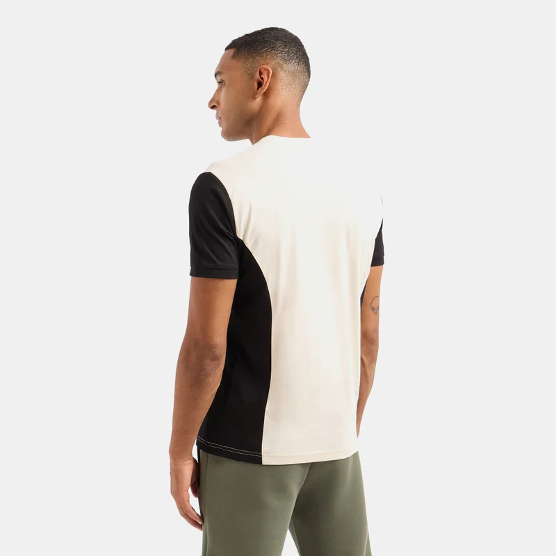 EA7 Emporio Armani Beige Men's Train Athletic Colourblock T-Shirt for Men | Best Price UAE