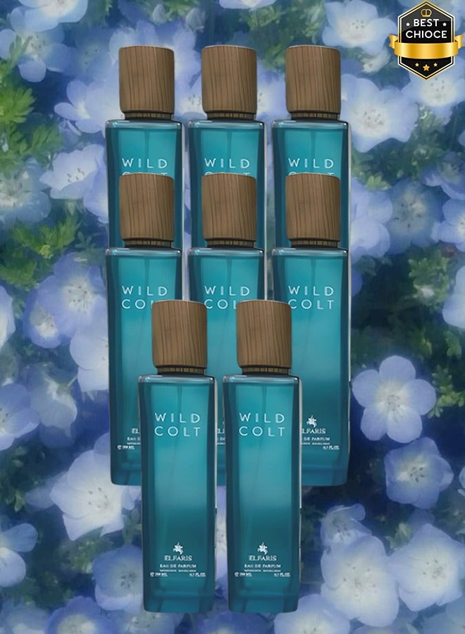 ELFARIS 8 Pieces Wild Colt Perfume For Men 200ml EDP - Image 1
