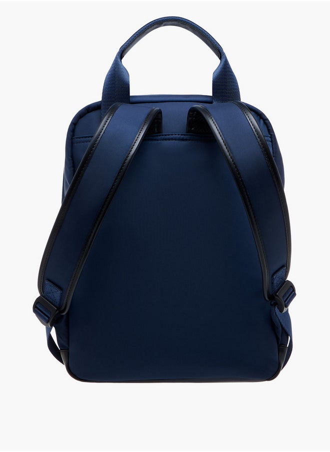 Lee Cooper Women's Solid Backpack with Zip Closure and Adjustable Strap - 34x12x40 cm  - Image 3