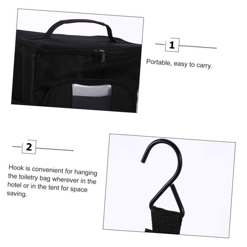 Hanging Travel Toiletry Bag Organizer Portable Shower Bathroom Storage Bag - Image 5