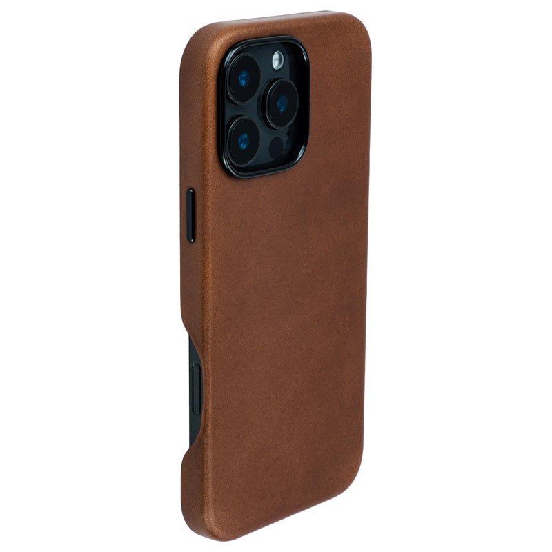Dockem Genuine Leather Case V2 for iPhone 16 Pro Max with Full Camera Control Cutout Compatible with MagSafe MSGL Brown - Image 2