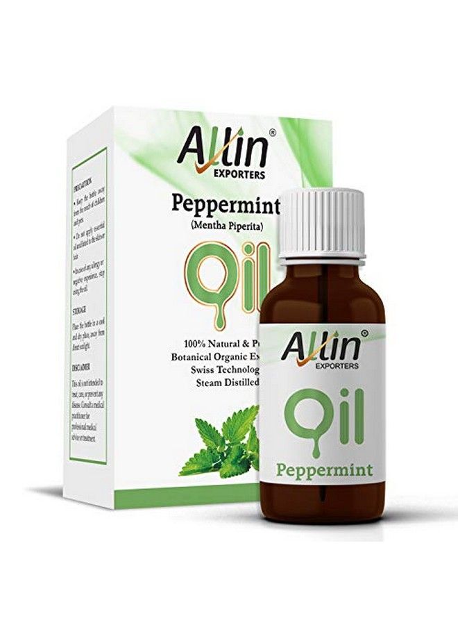 Allin Exporters زيت النعناع العطري الطبيعي مثالي للعلاج العطري وموزعات الروائح للقضاء على الروائح الكريهة درجة علاجية للبشرة (15 مل) - Image 1