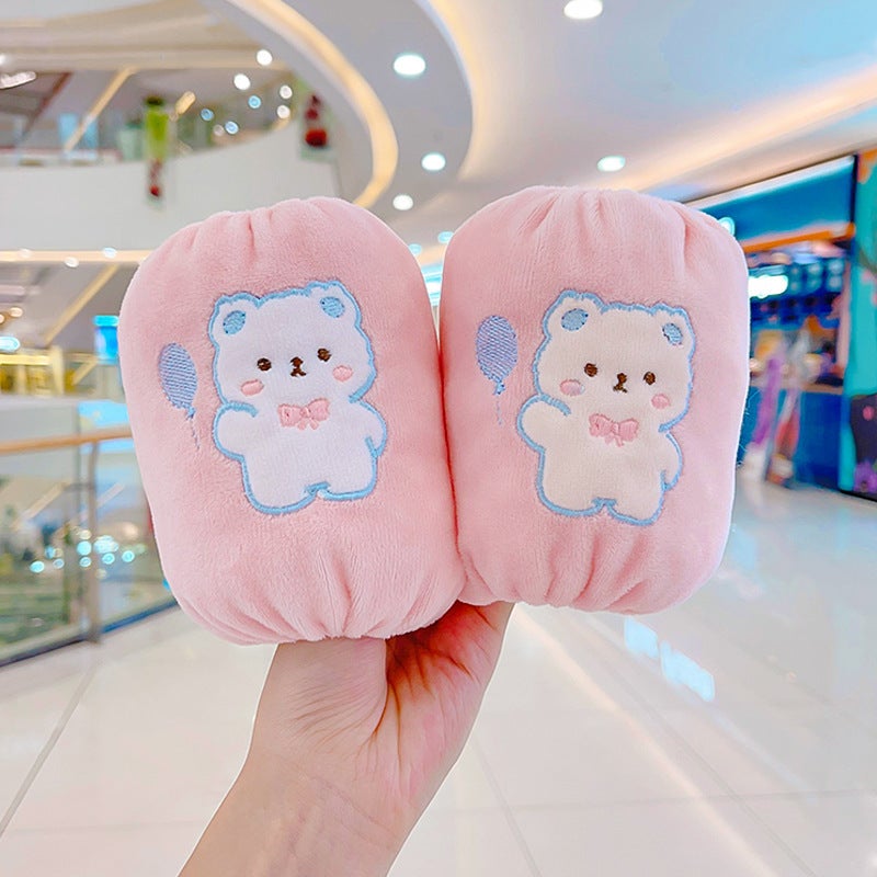 Cute Cartoon Sleeve Covers for Kids Pink balloon rabbit 