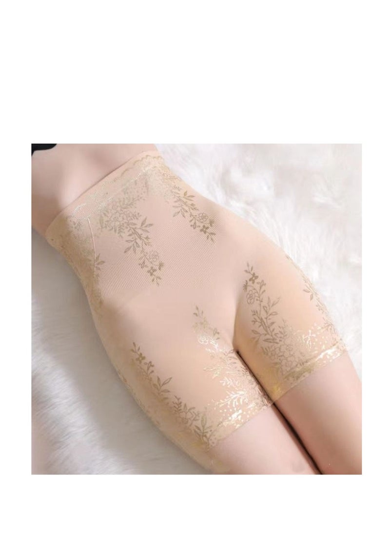 Women's High Waisted Corset Shorts with Gold Print - Perfect for body sculpting and unparalleled comfort. Maximum stretch to waist 42cm. - Image 2
