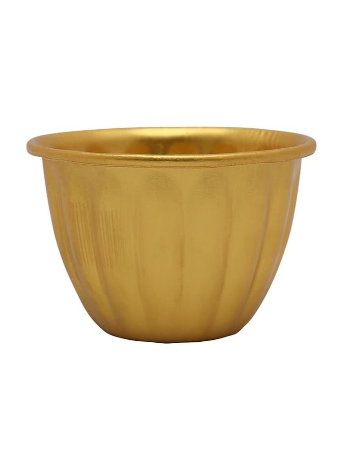 Binshihon Aluminum Cream Mold 2 Pcs Gold 7.5cm | Dessert & Cream Caramel Serving Bowl | Oven Safe for Pudding, Creme Brulee, Custard Cups  - Image 2