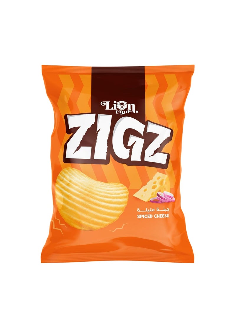 Lion Zigz Spiced Cheese Potato Chips 55g