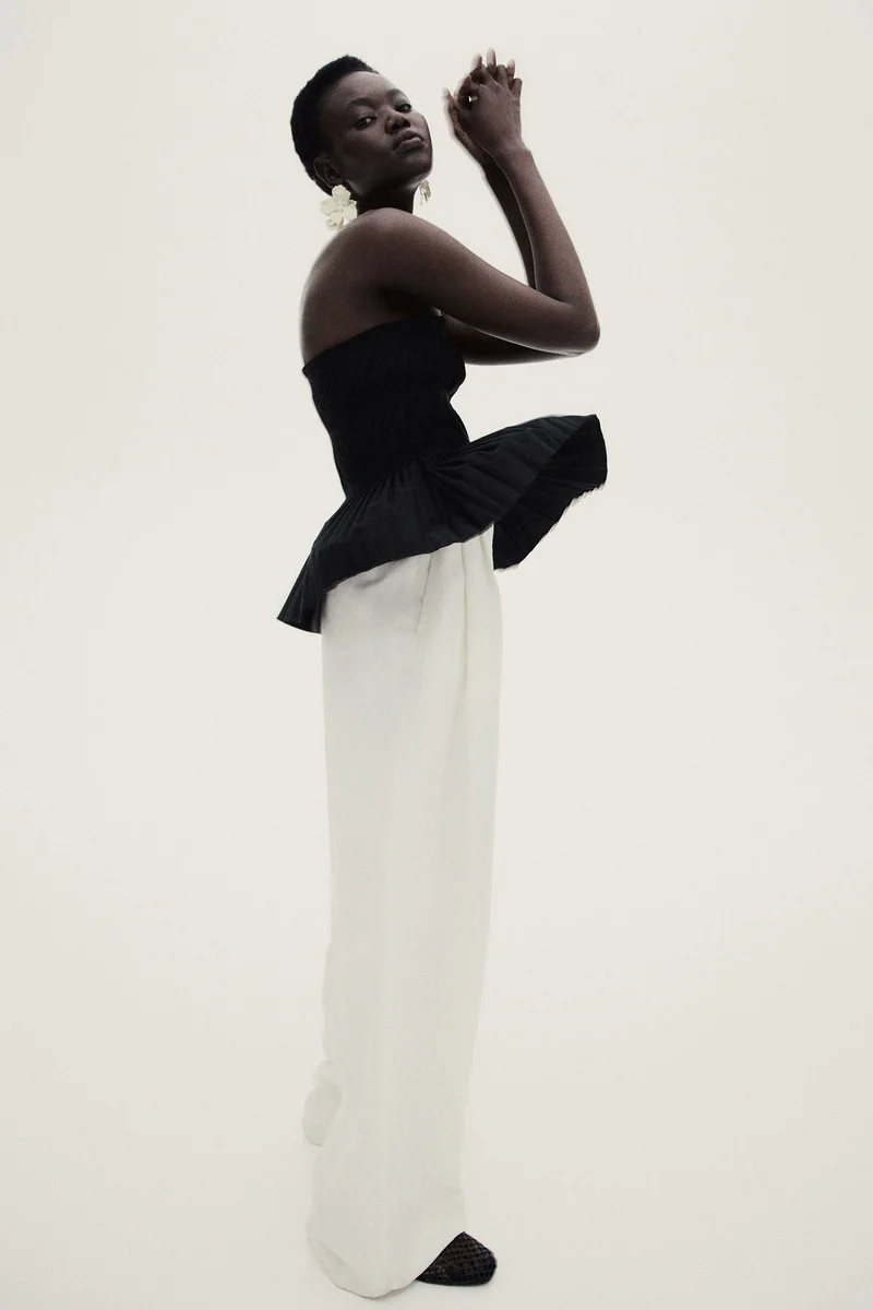 H&M Pleated bandeau top