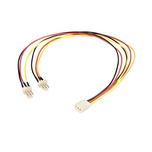 StarTech.com TX3 Fan Power Splitter Cable - Fan power splitter - 3 pin internal power (F) to 3 pin internal power (M) - 1 ft - TX3SPLIT12 - Image 2