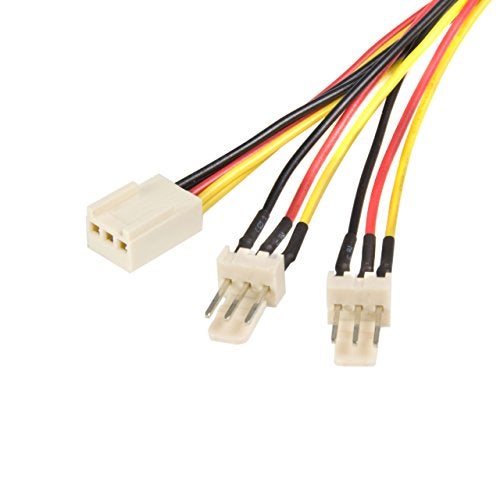 StarTech.com TX3 Fan Power Splitter Cable - Fan power splitter - 3 pin internal power (F) to 3 pin internal power (M) - 1 ft - TX3SPLIT12 - Image 5