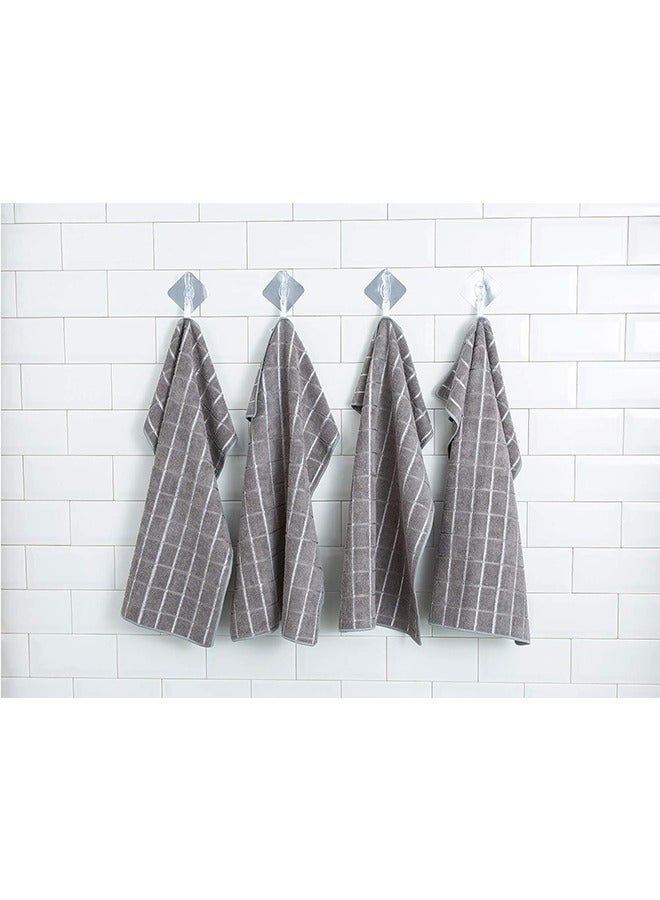 كيلا 8 عبوات مناشف أطباق من الألياف الدقيقة - مناشف مطبخ ناعمة وفائقة الامتصاص وخالية من الوبر (أسود، 45 × 65 سم) - Image 4