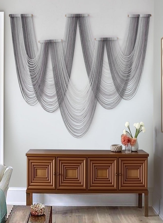 IOWER Large Macrame Wall Hanging Boho Wall Art Handmade Home Decor Dip-Dyed Macrame Wall Decor Wall Art Craftsmanship Fiber Art Boho Chic Wall Decor Modern For Bedroom Livingroom Backdrop - Image 1
