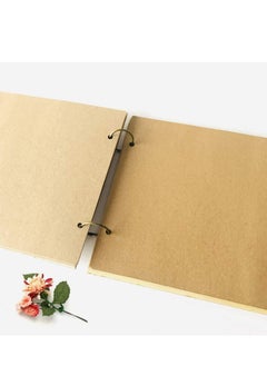SYOSI Wedding Guest Book 30 Pages Retro Wooden Diy Sign - Blank NO Lines-In Message Guestbook Gift For Engagement Birthday Ceremony  - Image 4