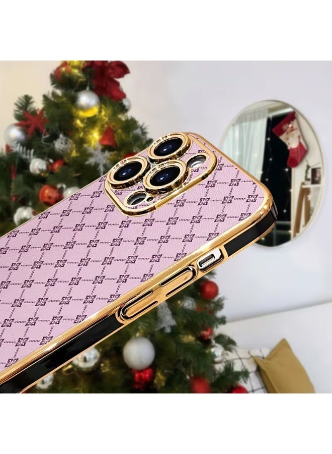 iPhone 17 Pro Max Case - Purple, Elegant Patterned , Luxurious  Hard Shell, Shockproof and Slip-Resistant, Delicate Diamond Grid Design - Image 5