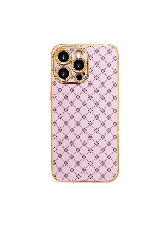 iPhone 17 Pro Max Case - Purple, Elegant Patterned , Luxurious  Hard Shell, Shockproof and Slip-Resistant, Delicate Diamond Grid Design - Image 1