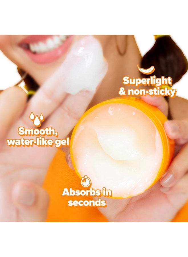 Aqualogica Glow+ Hydra Gel Moisturizer With Vitamin C & Papaya - 200 G|24-Hour Intense Hydration|Weightless Water-Like Gel Texture|Non Sticky & Quick Absorbing For Glowing Skin (200 G)  - Image 4
