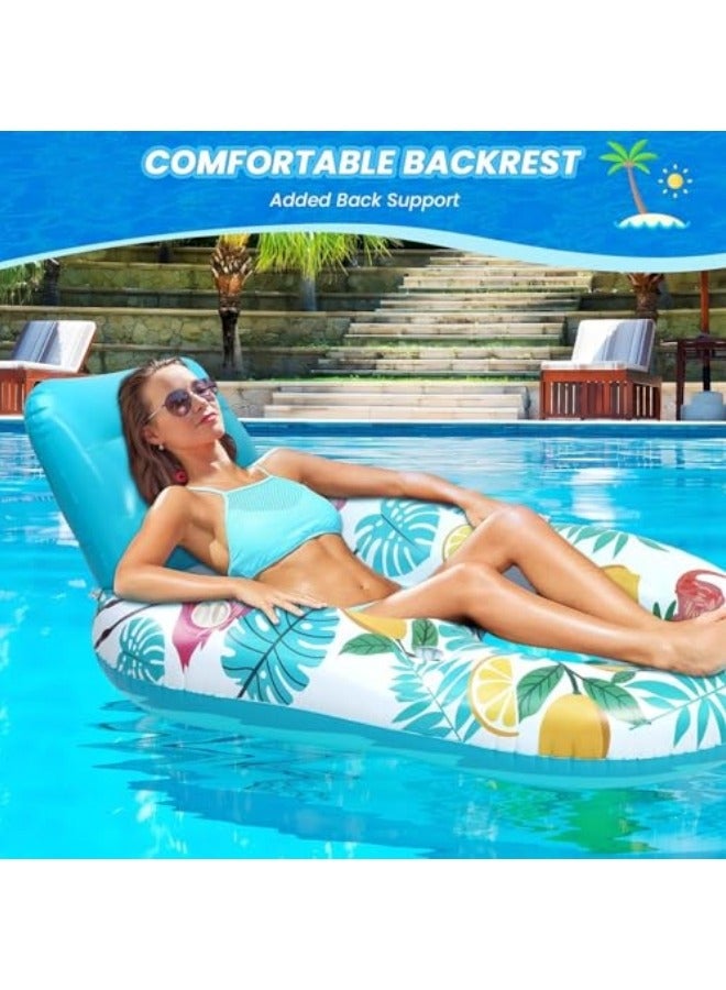 GGEROU Inflatable Floating Pool Lounger Float, Swimming Ring, U-shaped Sunshade Seat Floating, Mesh Hole Water Floating Bed Water Hammock For Kids Adults - Image 5
