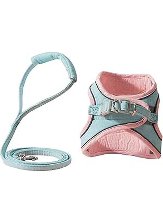 Adjustable Pink Cat Harness and Leash Set for Kittens Up to 4lbs Outdoor Pet Walking Safety Vest - Image 1